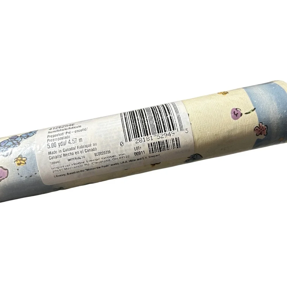 Disney Classic Pooh Wallpaper Border Imperial 5yd Pre-Pasted Vintage Sealed